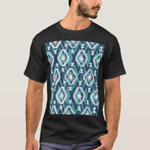 Camiseta Impresión azteca geométrica de Navajo