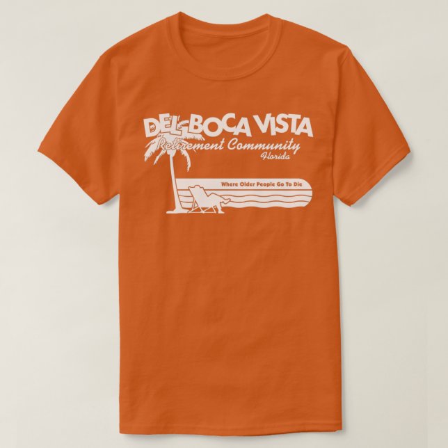Camiseta Impresión blanca Del Boca Vista (Diseño del anverso)