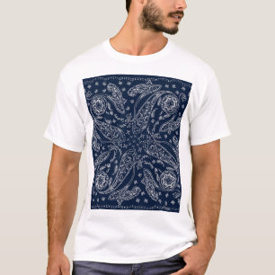 Camiseta Impresión bohemiana paisley vintage