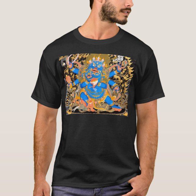 Camiseta Impresión budista tibetana del arte (Anverso)