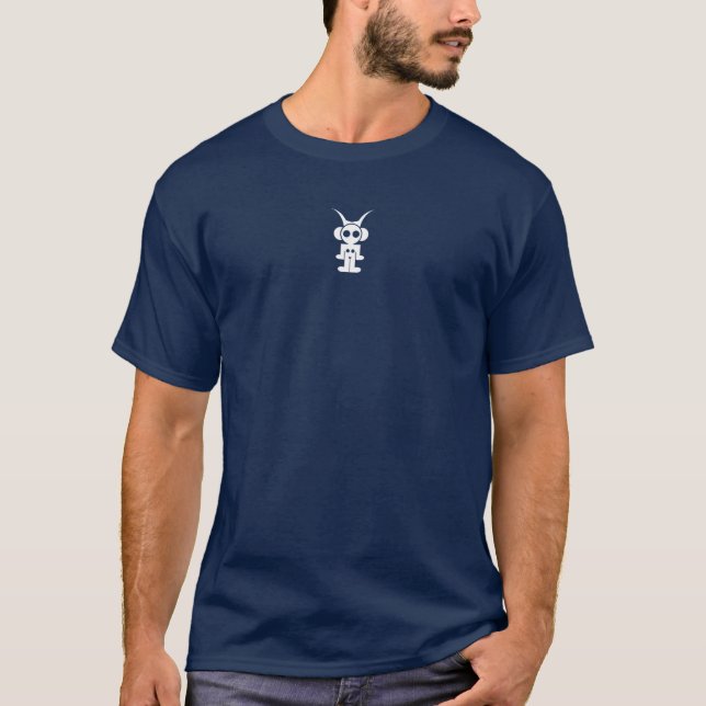 Camiseta impresión clásica en blanco y logotipo (Anverso)