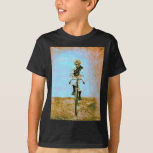 Camiseta Impresión coloreada vintage de 1896 de mujer cicli