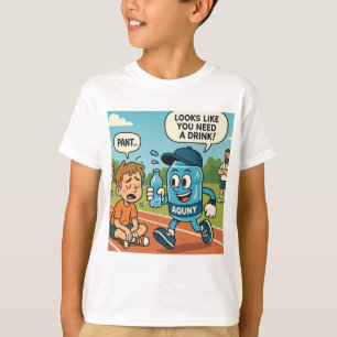 Camiseta Impresión cómica de hidratación divertida.