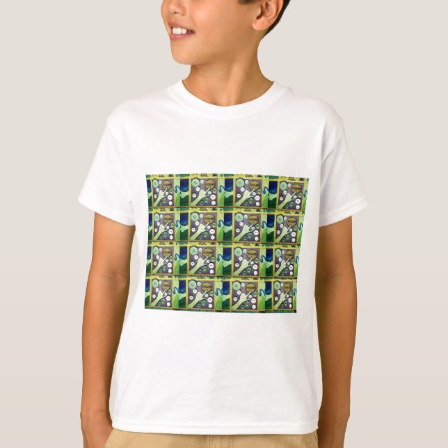 Camiseta Impresión contemporánea de arte de mosaico - Un ju (Anverso)