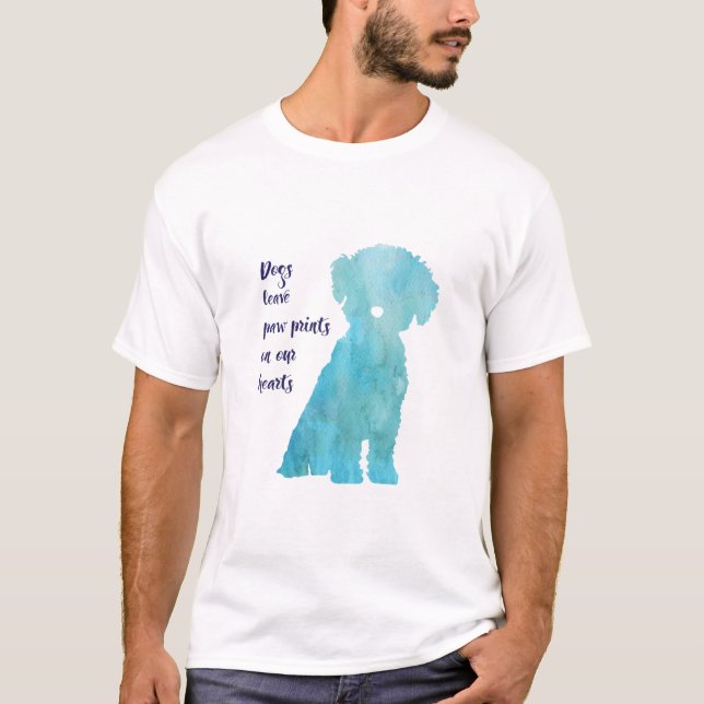 Camiseta Impresión contemporánea del estilo de Bichon Frise (Anverso)