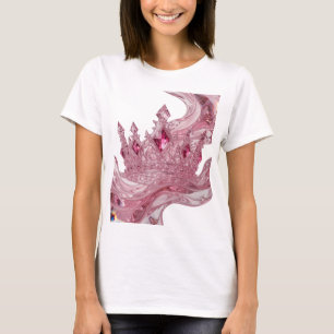 Camiseta Impresión Corona de la Reina Rosa Artística