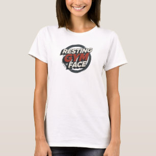 Camiseta Impresión creativa de CARA DE GIMNASIO DESCANSANDO