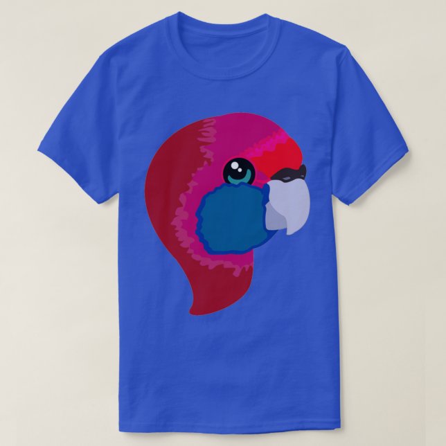 Camiseta Impresión Cute Crimson Rosella Head (Diseño del anverso)