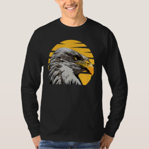 Camiseta Impresión de águila calva Ave Patriótico Norteamer