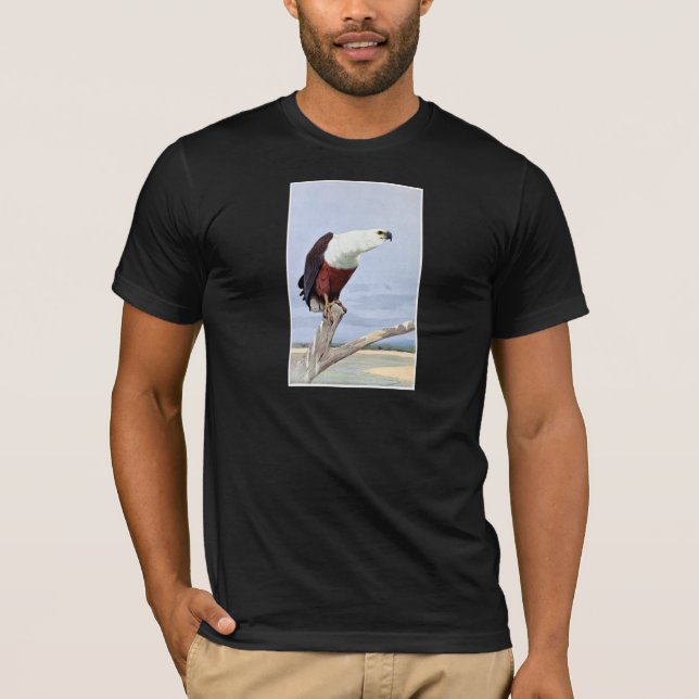 Camiseta Impresión de águilas de pescado de África antigua (Anverso)