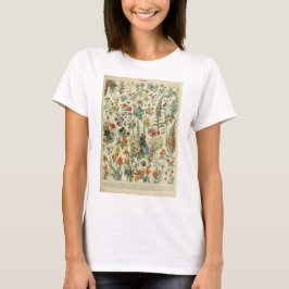 Camiseta Impresión de aislamiento de flor de labios