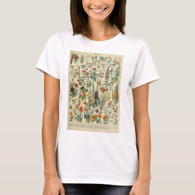 Camiseta Impresión de aislamiento de flor de labios (Anverso)