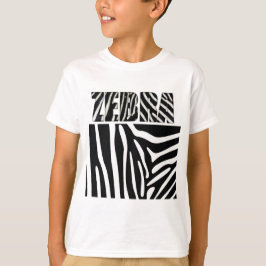 Camiseta Impresión de animales de cebra Fuzzy Express®