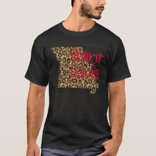 Camiseta Impresión de animales de leopardo GGT STL St Louis