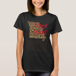 Camiseta Impresión de animales de leopardo GGT STL St Louis