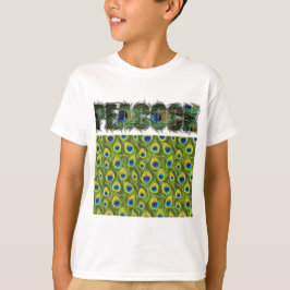 Camiseta Impresión de animales de pavo real Fuzzy Express®