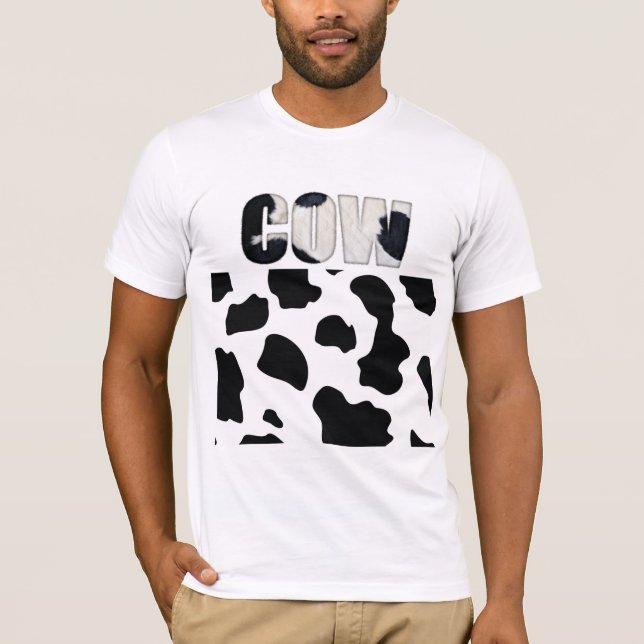 Camiseta Impresión de animales de vaca difusa Express® (Anverso)