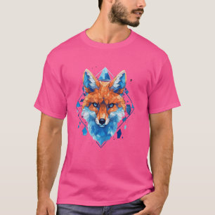 Camiseta Impresión de animales geométricos del polígono de 