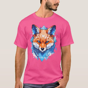 Camiseta Impresión de animales geométricos del polígono de 