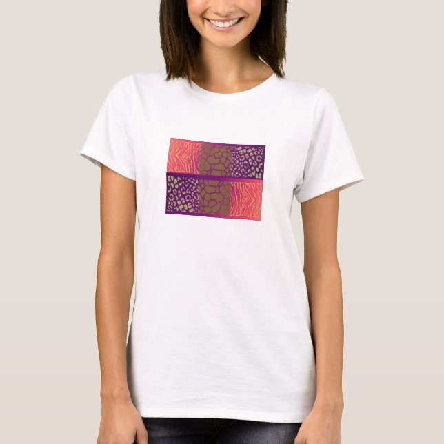 Camiseta Impresión de animales salvajes Jewel Tones (Anverso)