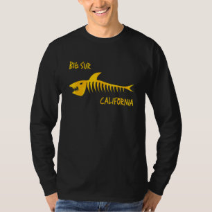 Camiseta Impresión de árbol de tiburón Big Sur California