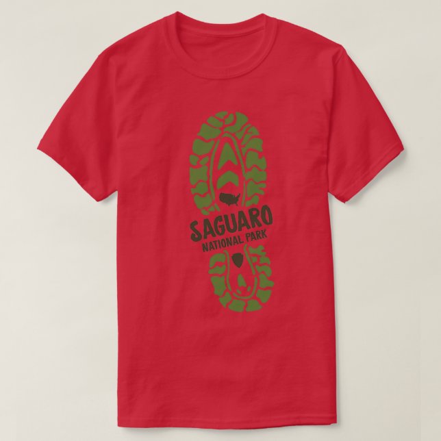 Camiseta Impresión de arranque de senderismo en el Parque N (Diseño del anverso)