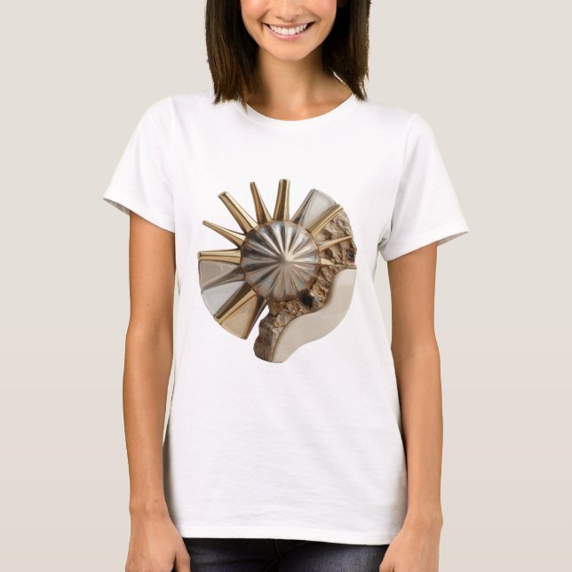 Camiseta Impresión de arte abstracto Chic Silver (Anverso)