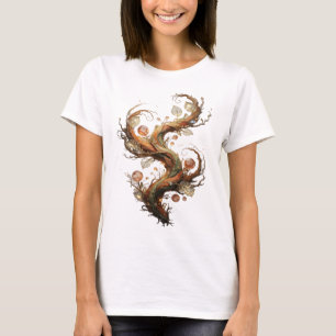 Camiseta Impresión de arte abstracto Cool Gold