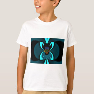 Camiseta Impresión de arte abstracto de cian