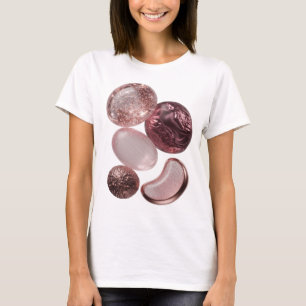 Camiseta Impresión de arte abstracto de plata con estilo