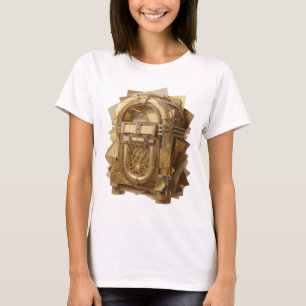 Camiseta Impresión de arte abstracto de plata crujiente