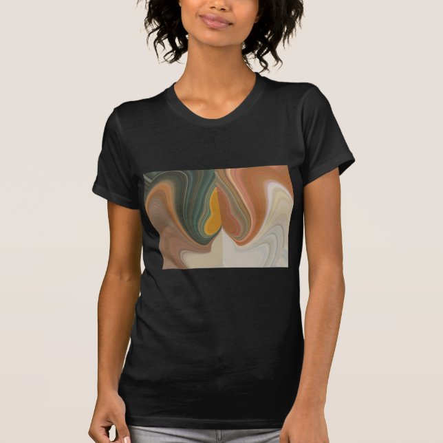 Camiseta Impresión de arte abstracto retro (Anverso)