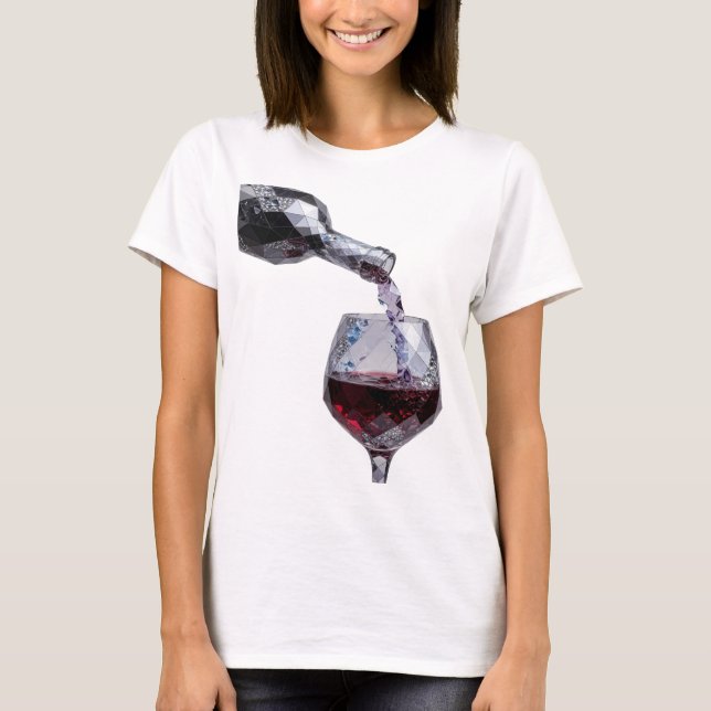 Camiseta Impresión de arte abstracto Statement Silver (Anverso)