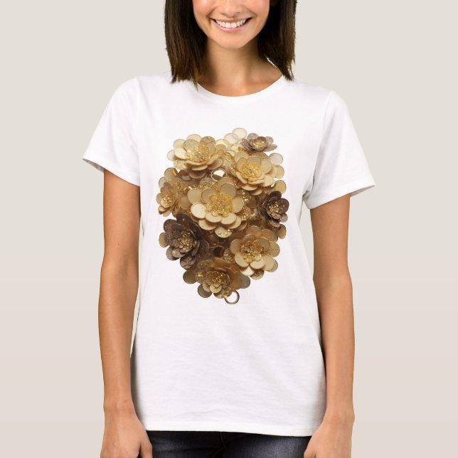 Camiseta Impresión de arte abstracto Statement Silver v3 (Anverso)