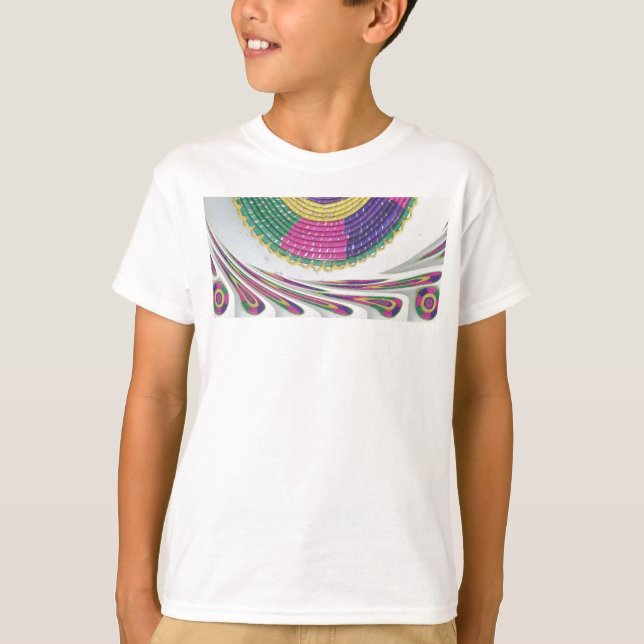 Camiseta Impresión de arte con remolinos (Anverso)