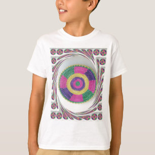 Camiseta Impresión de arte con remolinos