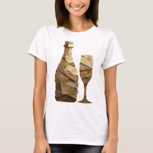 Camiseta Impresión de arte de ABSTRACT ART de plata clásica