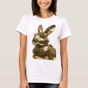Camiseta Impresión de arte de ABSTRACT ART de plata clásica