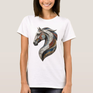 Camiseta Impresión de arte de ABSTRACT ART en plata clásica