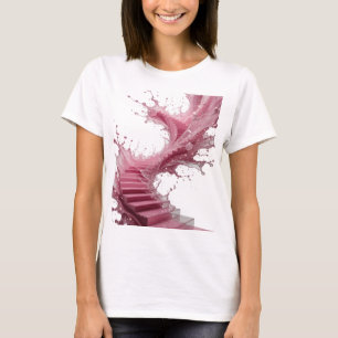 Camiseta Impresión de arte de ABSTRACTO de plata elegante
