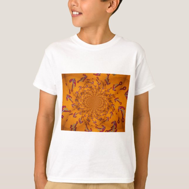 Camiseta Impresión de arte de ancla Kaleidoscope (Anverso)