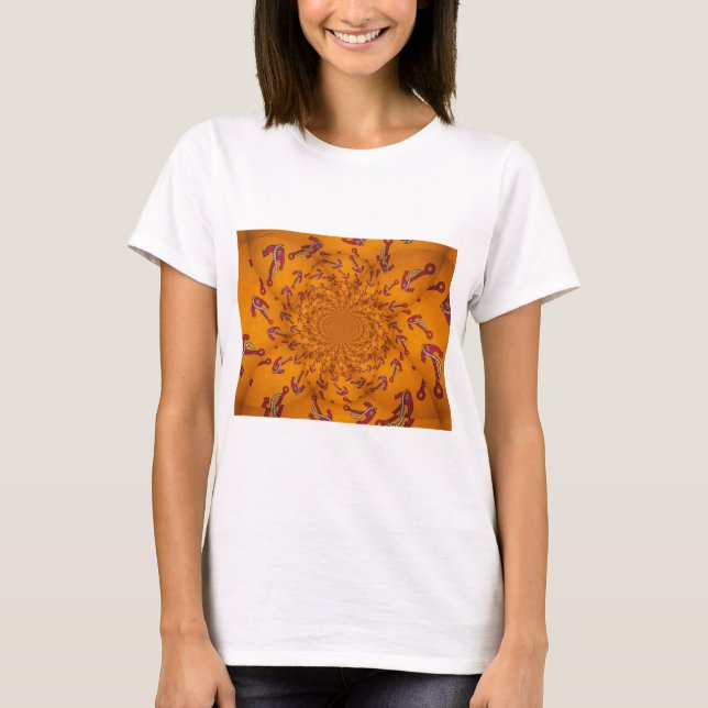 Camiseta Impresión de arte de ancla Kaleidoscope (Anverso)