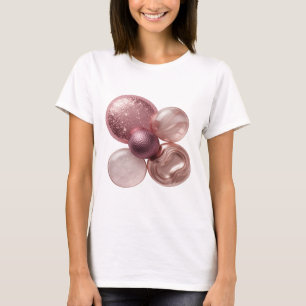 Camiseta Impresión de arte de arte abstracto Chic Silver