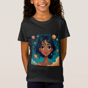 Camiseta Impresión de arte de belleza celestial - Chica esp