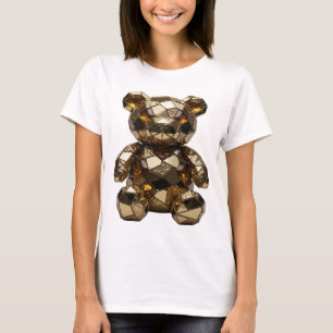 Camiseta Impresión de arte de CHIC SILVER ABSTRACT ART