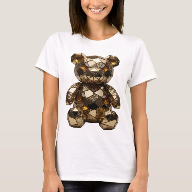 Camiseta Impresión de arte de CHIC SILVER ABSTRACT ART (Anverso)