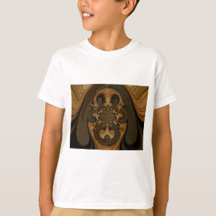 Camiseta Impresión de arte de Coffee Brown Fluid Kaleidosco