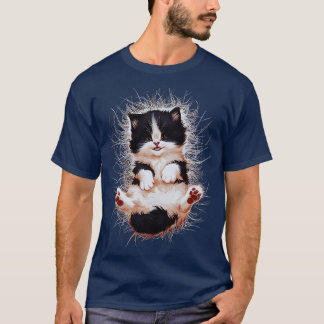 Camiseta impresión de arte de gatos graciosos