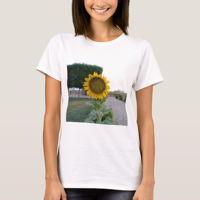 Camiseta Impresión de arte de girasol (Anverso)
