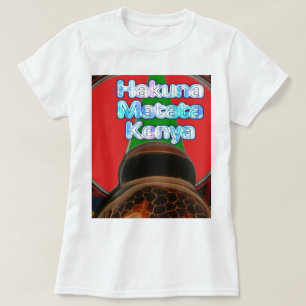 Camiseta Impresión de arte de Hakuna Matata en Kenia